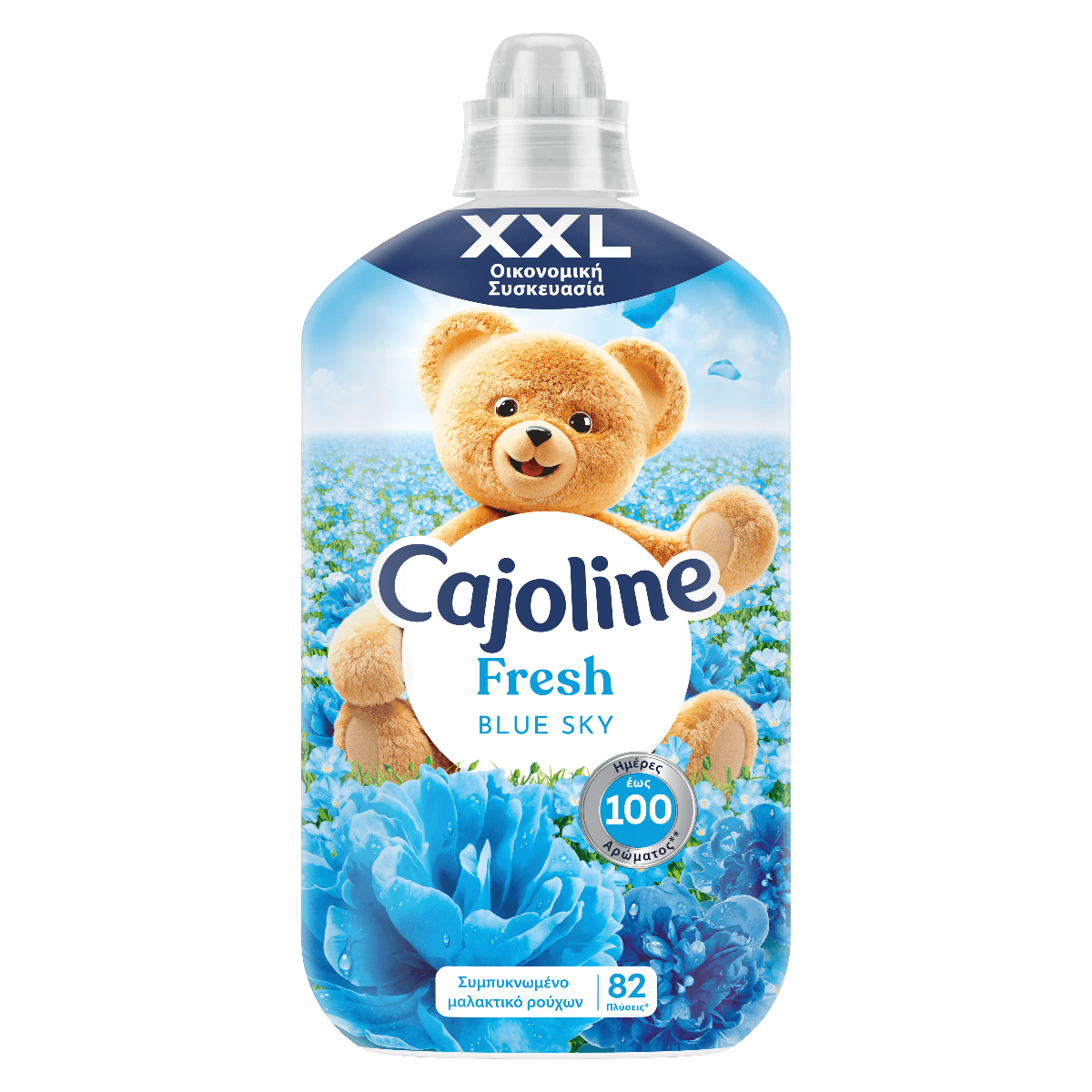 Cajoline Συμπυκνωμένο Μαλακτικό Ρούχων Fresh Blue Sky 82 Μεζούρες 1725 ml