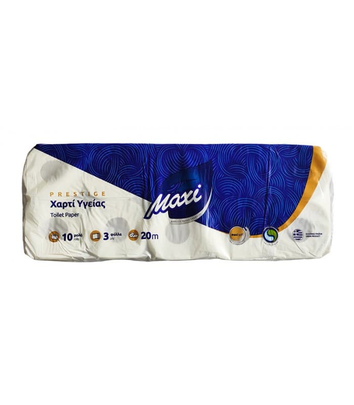 ΧΑΡΤΙ ΥΓΕΙΑΣ Maxi 100gr 10 ΡΟΛΑ 3ΦΥΛΛΑ