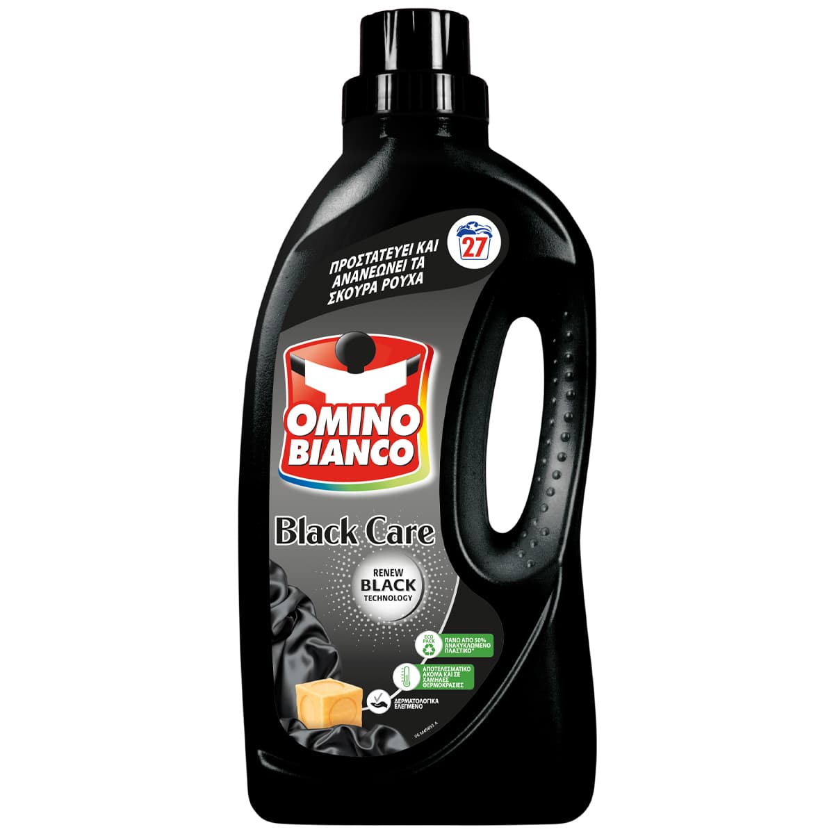 Omino Bianco Υγρό Πλυντηρίου Ρούχων Black Care 27 Μεζούρες 1485 ml